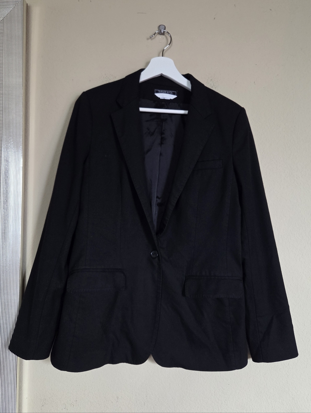 Tiffany & Co. Black Single-Button Classic Blazer Office